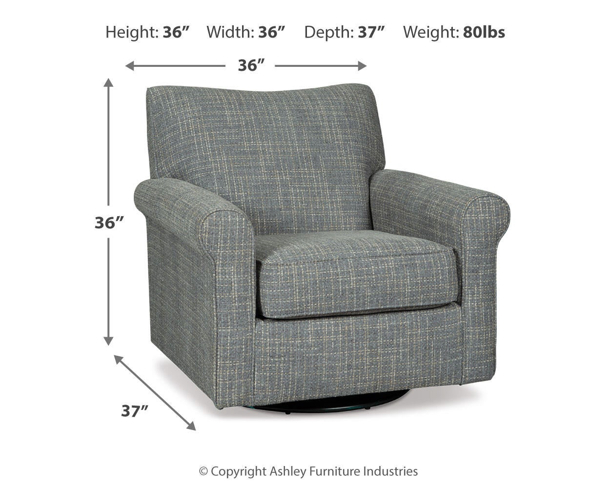 Renley Swivel Glider Accent Chair Signature Design by Ashley®