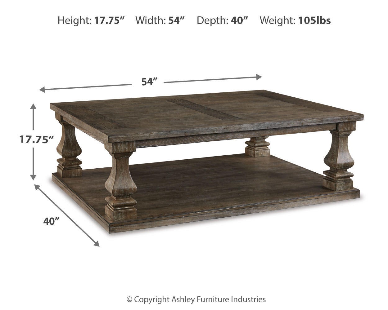 Johnelle Rectangular Cocktail Table Signature Design by Ashley®