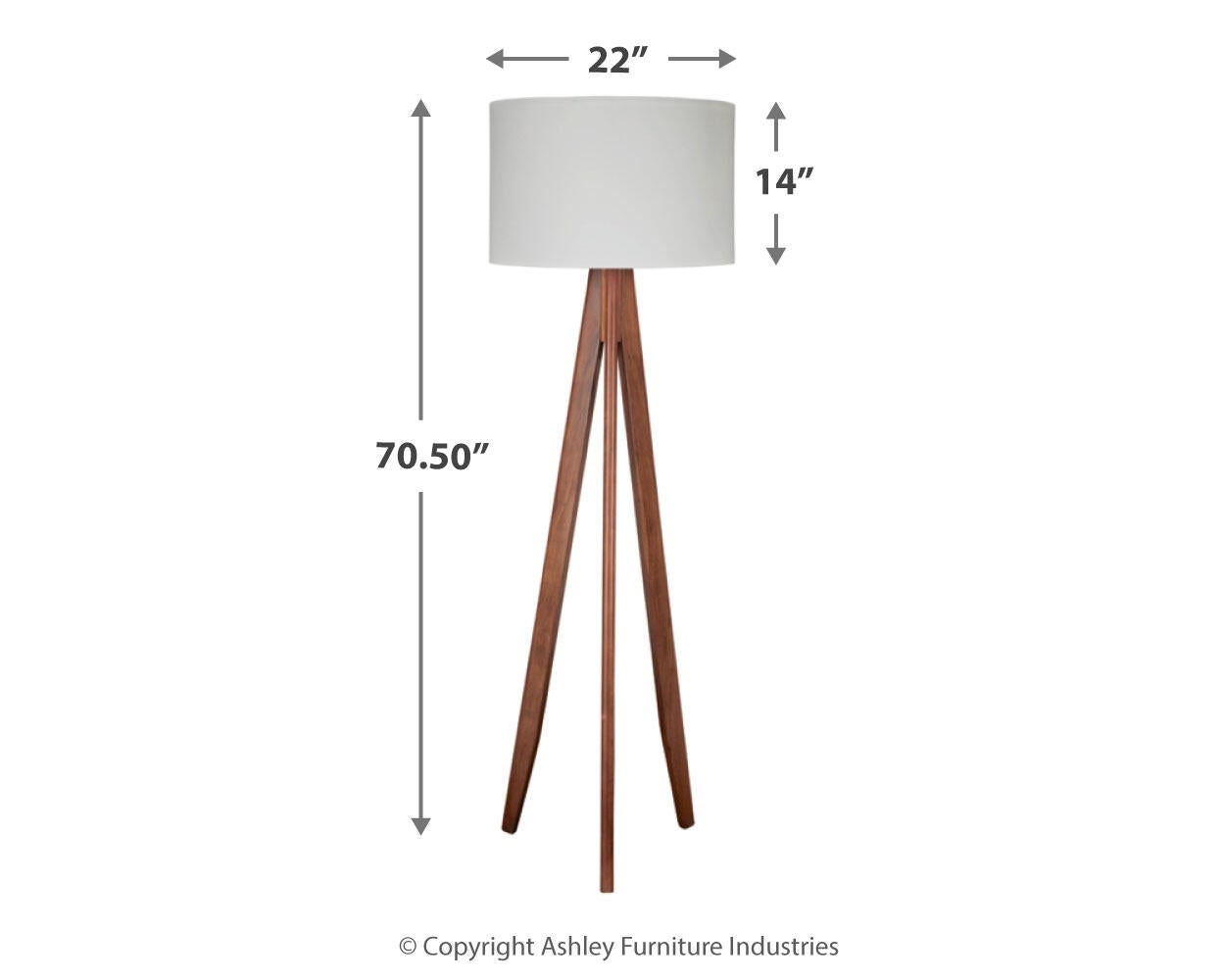 Dallson Wood Floor Lamp (1/CN) Signature Design by Ashley®