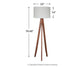 Dallson Wood Floor Lamp (1/CN) Signature Design by Ashley®