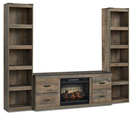 Trinell 3-Piece Entertainment Center with Electric Fireplace Signature Design by Ashley®