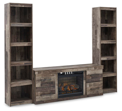 Derekson 3-Piece Entertainment Center with Electric Fireplace Signature Design by Ashley®