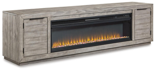 Naydell 92" TV Stand with Electric Fireplace Signature Design by Ashley®