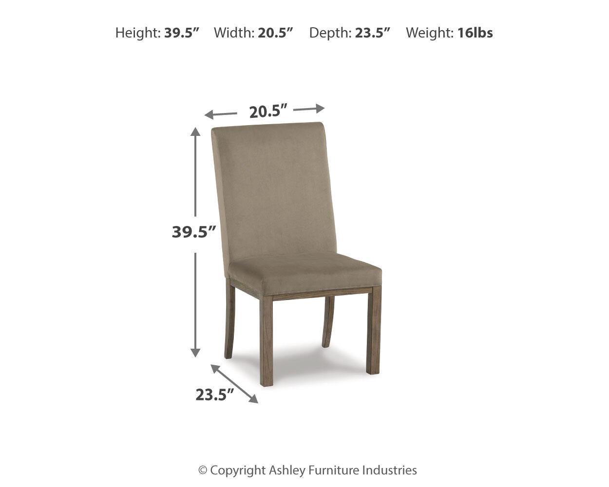 Chrestner Dining UPH Side Chair (2/CN) Signature Design by Ashley®