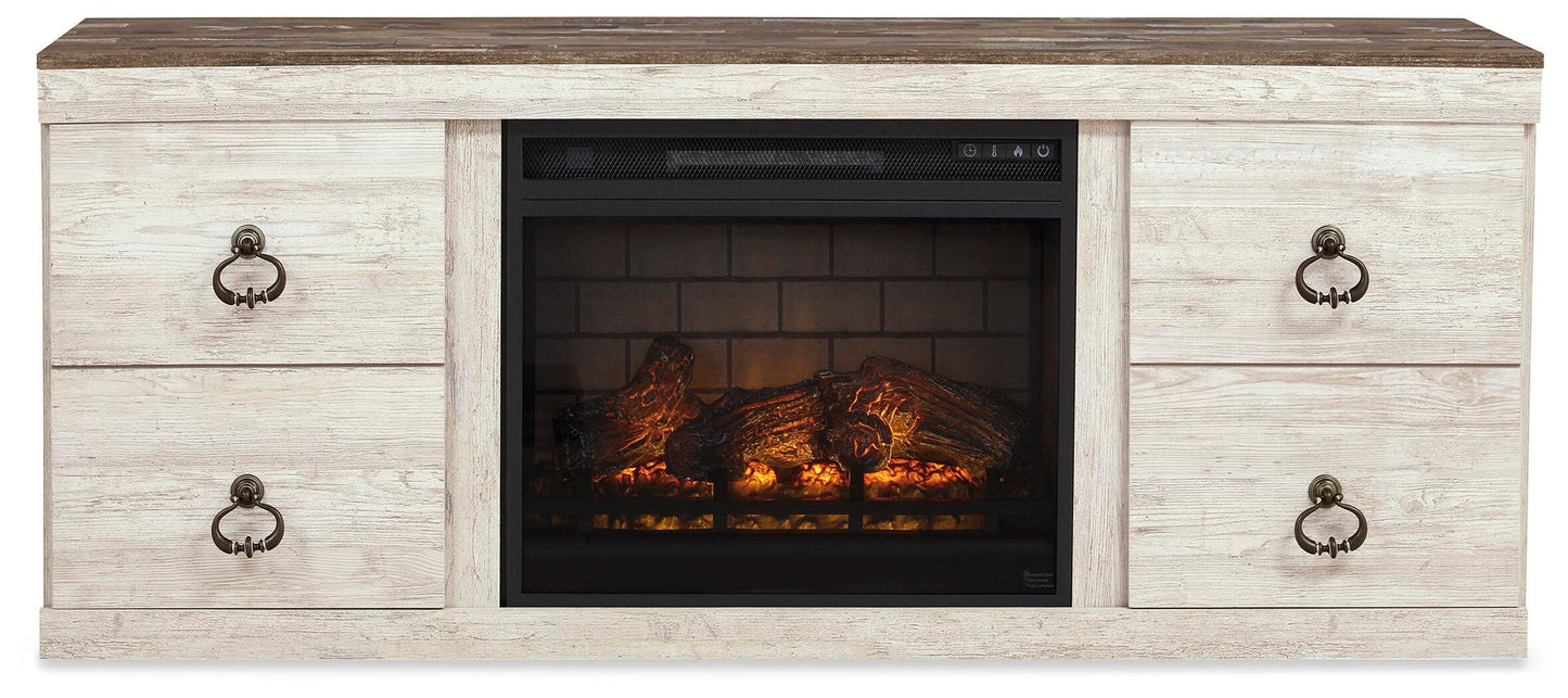 Willowton 4-Piece Entertainment Center with Electric Fireplace Signature Design by Ashley®