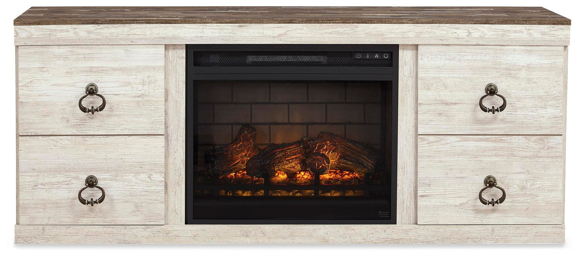 Willowton 4-Piece Entertainment Center with Electric Fireplace Signature Design by Ashley®