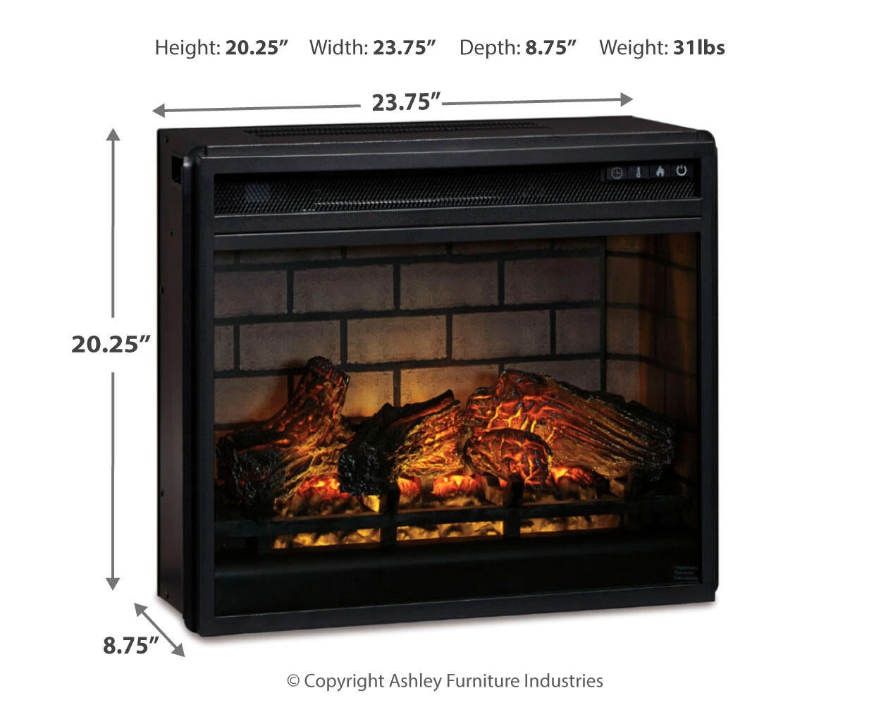 Willowton 4-Piece Entertainment Center with Electric Fireplace Signature Design by Ashley®