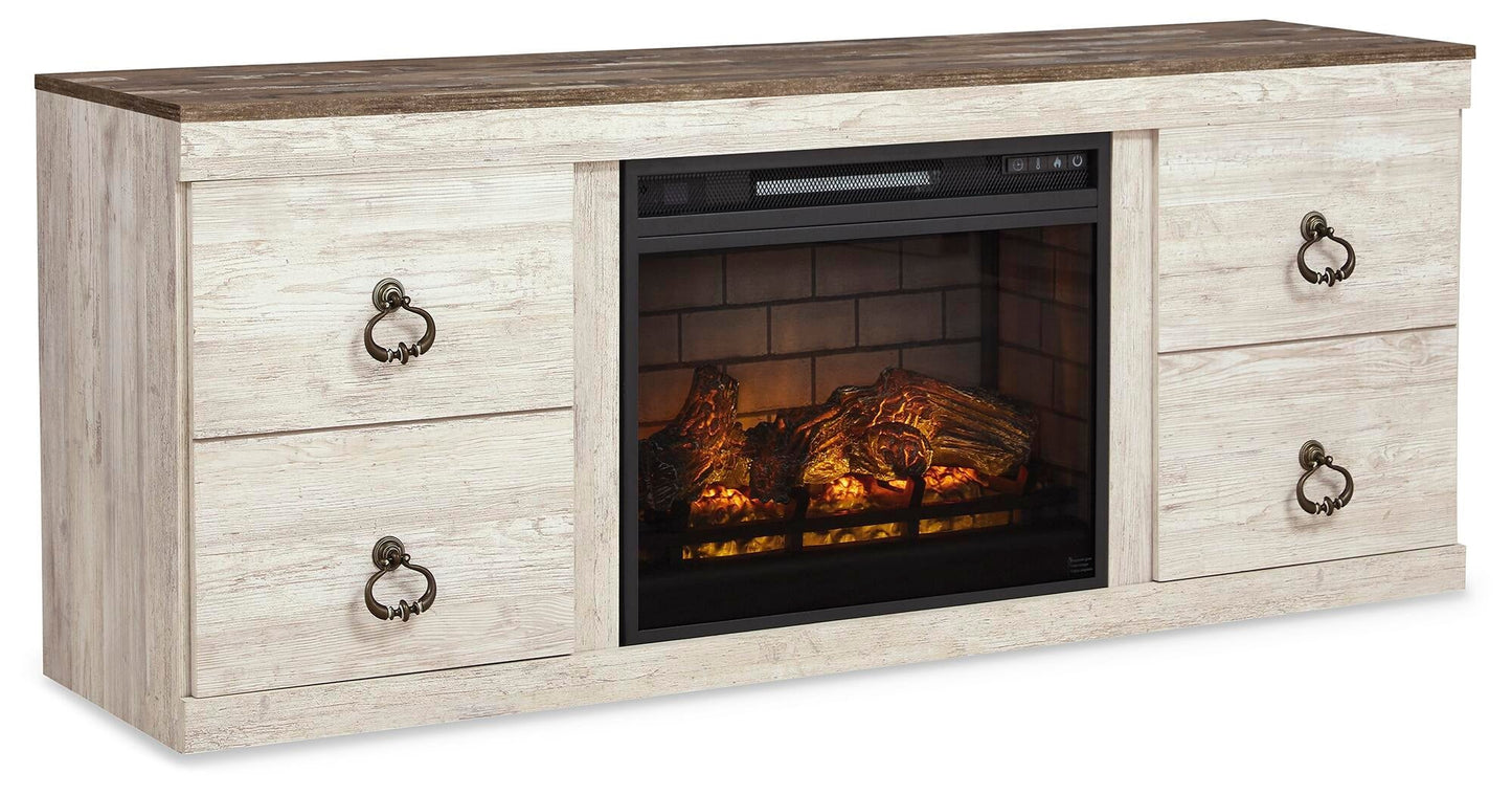Willowton 4-Piece Entertainment Center with Electric Fireplace Signature Design by Ashley®