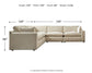 Elyza 5-Piece Sectional Benchcraft®