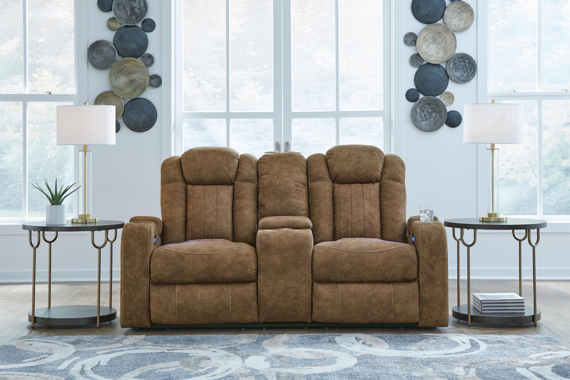 Wolfridge PWR REC Loveseat/CON/ADJ HDRST Signature Design by Ashley®