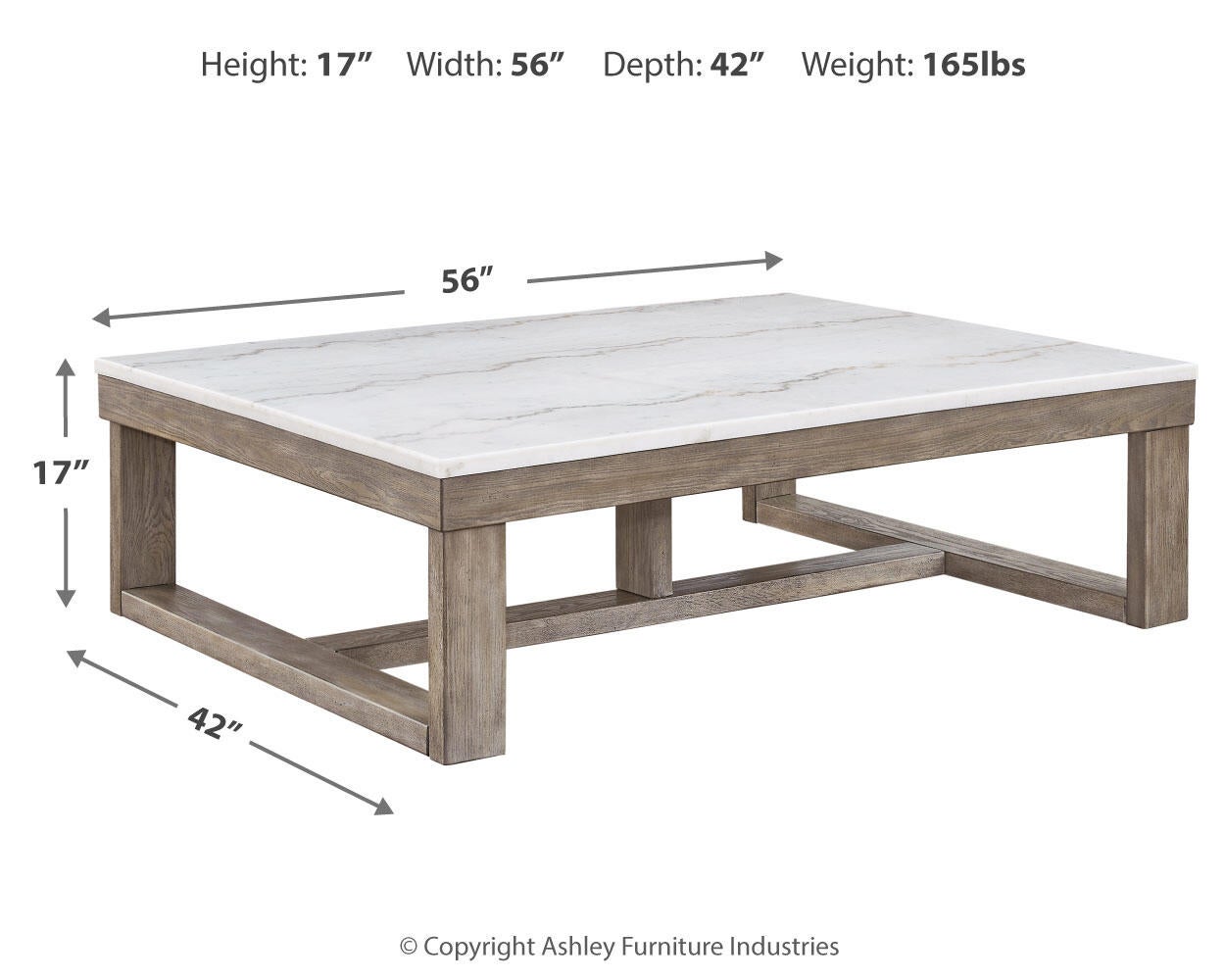 Loyaska Rectangular Cocktail Table Signature Design by Ashley®