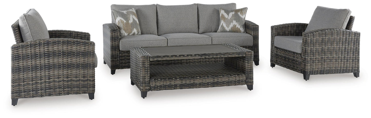Oasis Court Sofa/Chairs/Table Set (4/CN) Signature Design by Ashley®