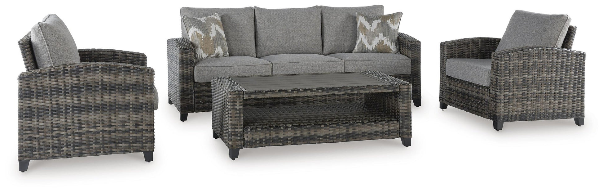 Oasis Court Sofa/Chairs/Table Set (4/CN) Signature Design by Ashley®