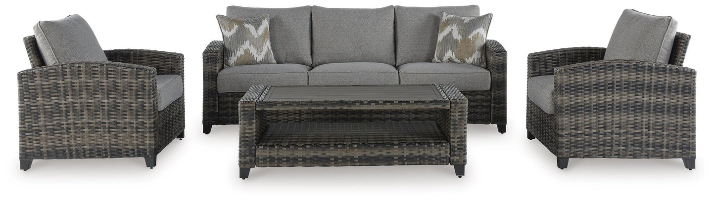 Oasis Court Sofa/Chairs/Table Set (4/CN) Signature Design by Ashley®