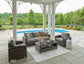 Oasis Court Sofa/Chairs/Table Set (4/CN) Signature Design by Ashley®