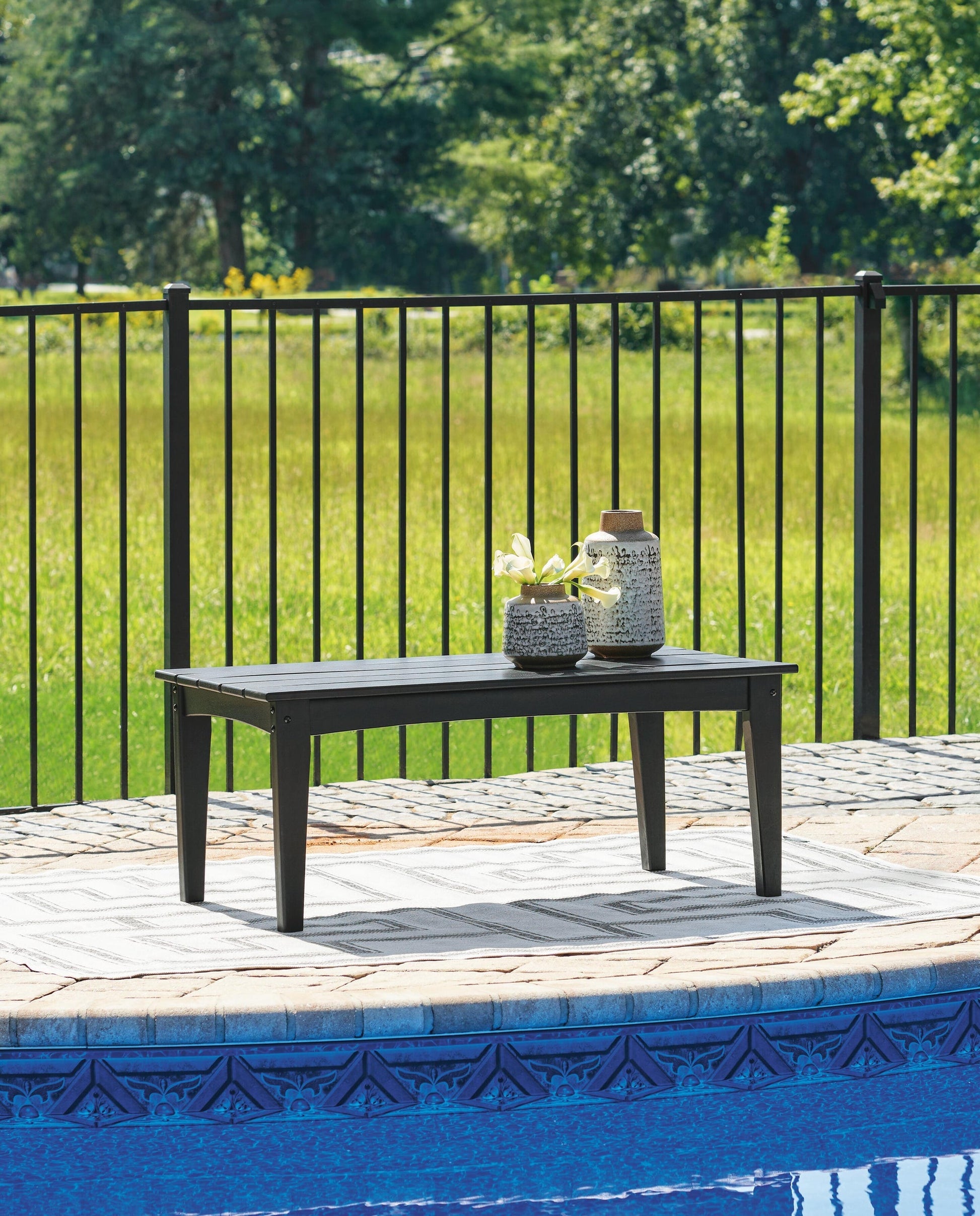 Hyland Wave Rectangular Cocktail Table Signature Design by Ashley®