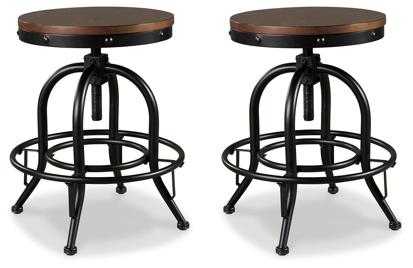 Valebeck Swivel Barstool (2/CN) Signature Design by Ashley®