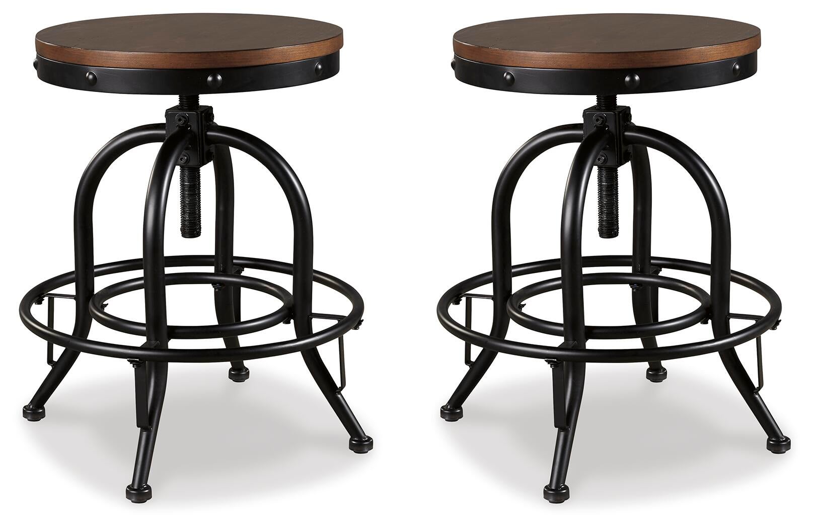Valebeck Swivel Barstool (2/CN) Signature Design by Ashley®