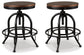 Valebeck Swivel Barstool (2/CN) Signature Design by Ashley®