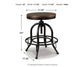 Valebeck Swivel Barstool (2/CN) Signature Design by Ashley®
