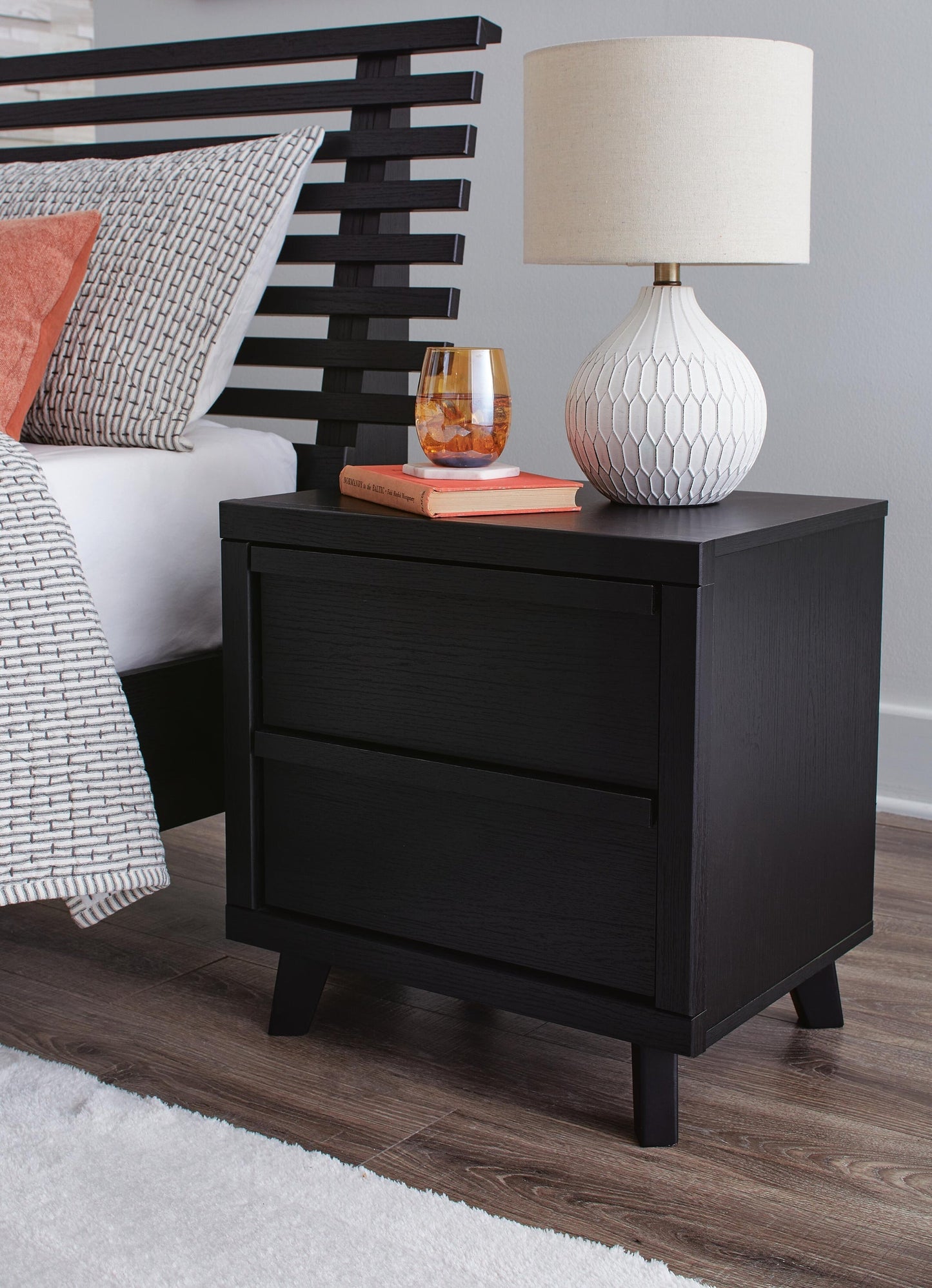 Danziar Two Drawer Night Stand Signature Design by Ashley®