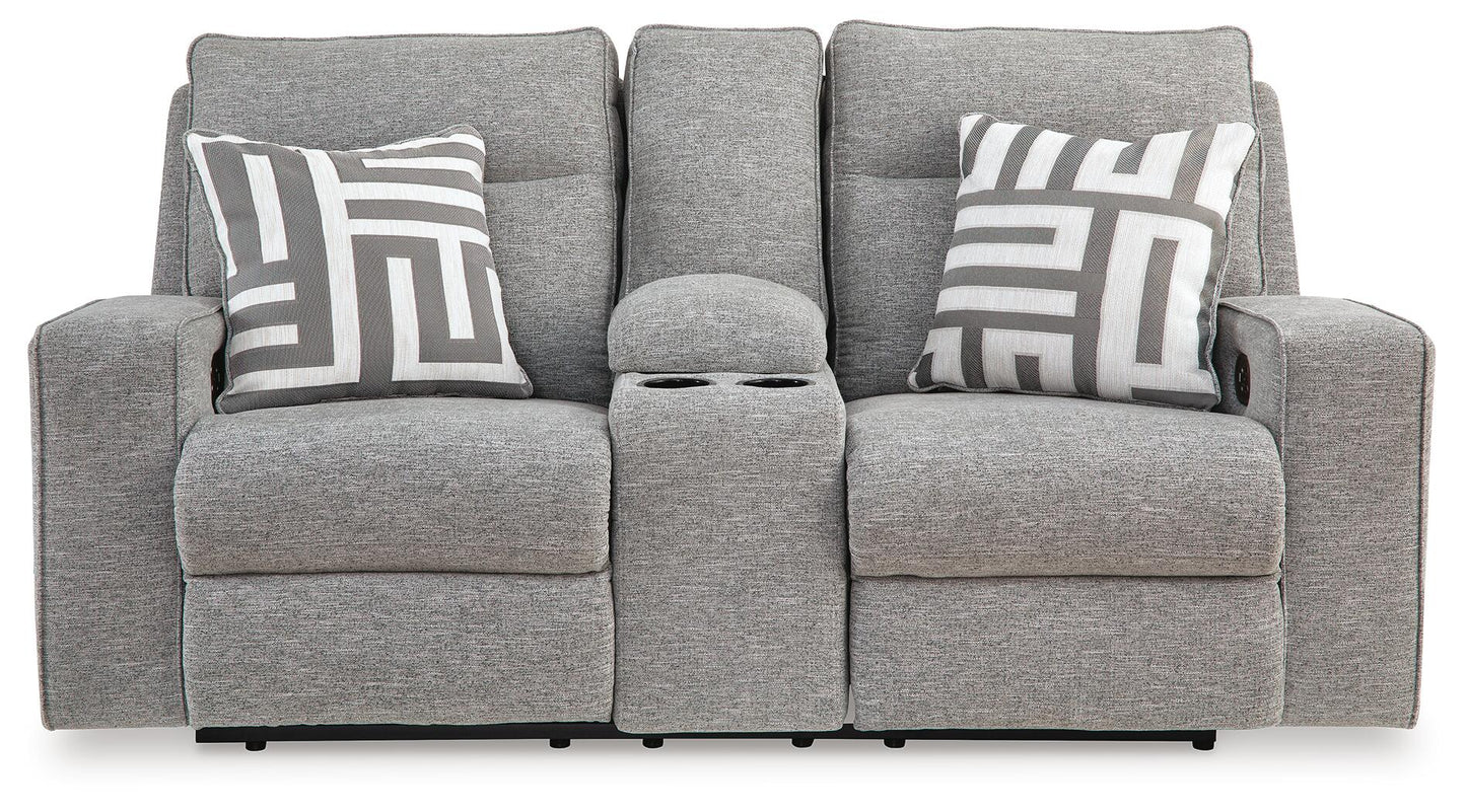 Biscoe PWR REC Loveseat/CON/ADJ HDRST Signature Design by Ashley®