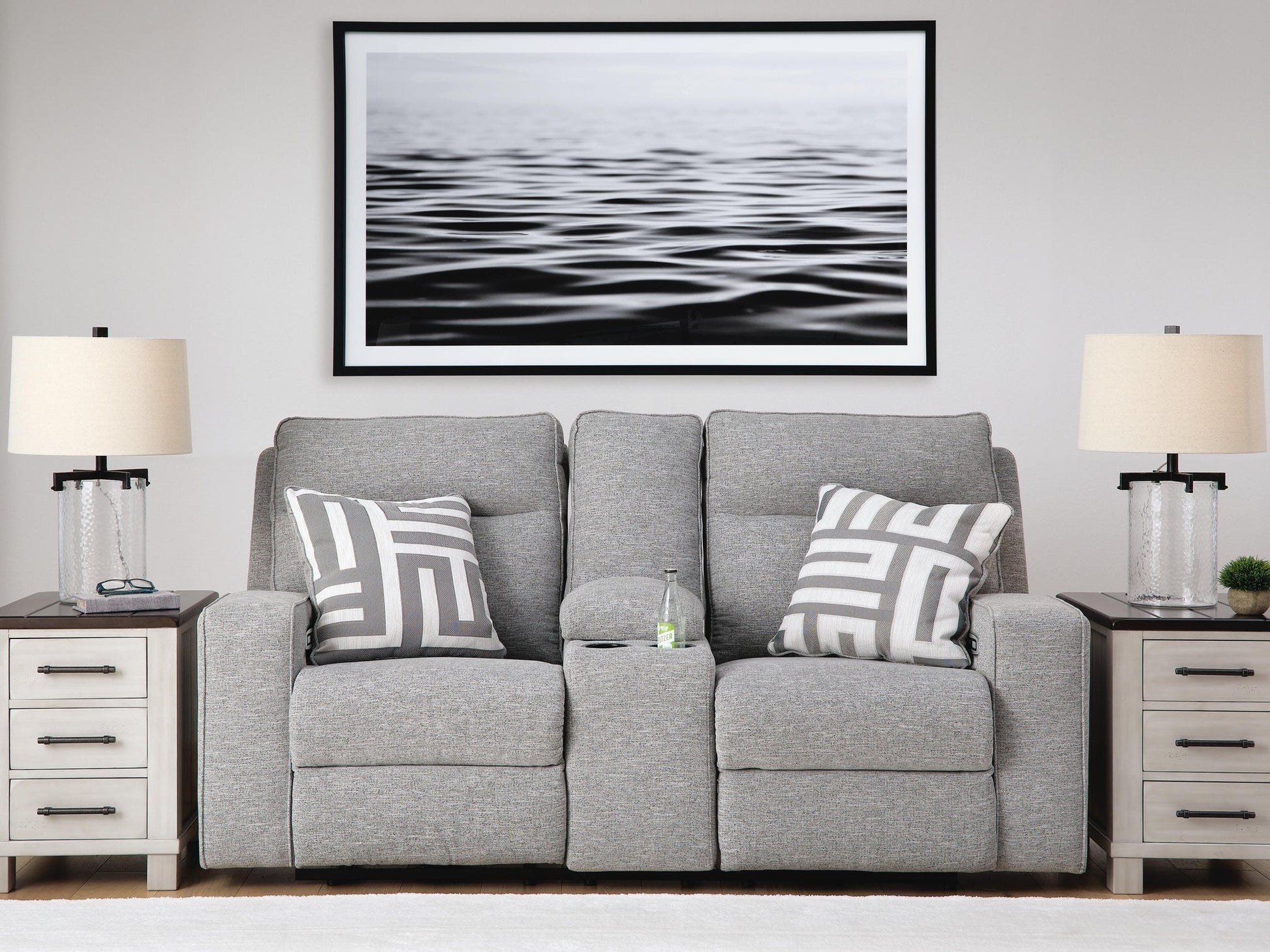 Biscoe PWR REC Loveseat/CON/ADJ HDRST Signature Design by Ashley®