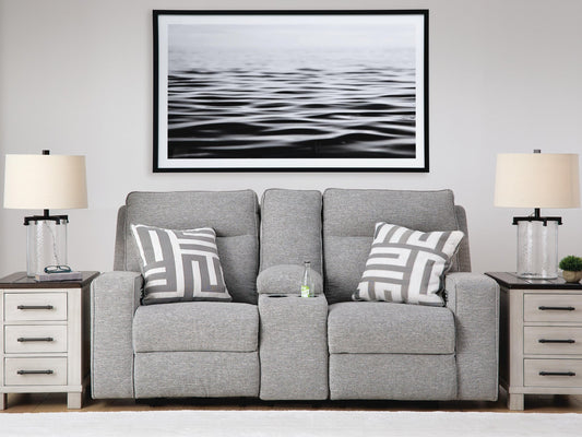 Biscoe PWR REC Loveseat/CON/ADJ HDRST Signature Design by Ashley®