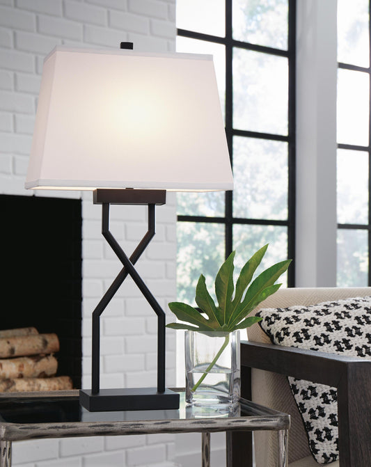 Brookthrone Metal Table Lamp (2/CN) Signature Design by Ashley®