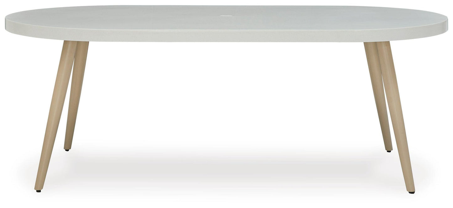 Seton Creek Oval Dining Table w/UMB OPT Signature Design by Ashley®