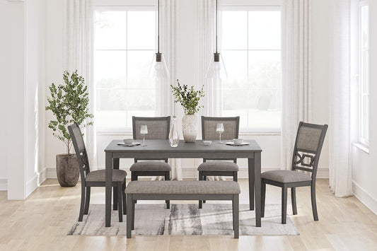 Wrenning Dining Room Table Set (6/CN) Signature Design by Ashley®