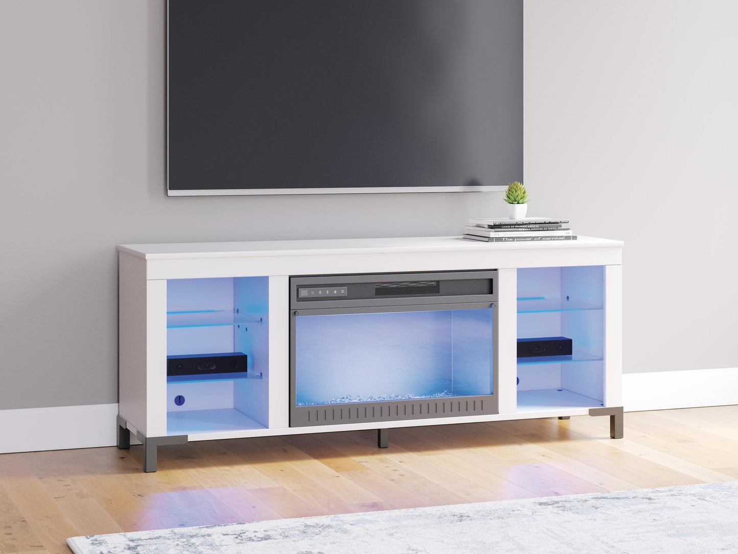 Brollevi TV Stand with Fireplace Signature Design by Ashley®