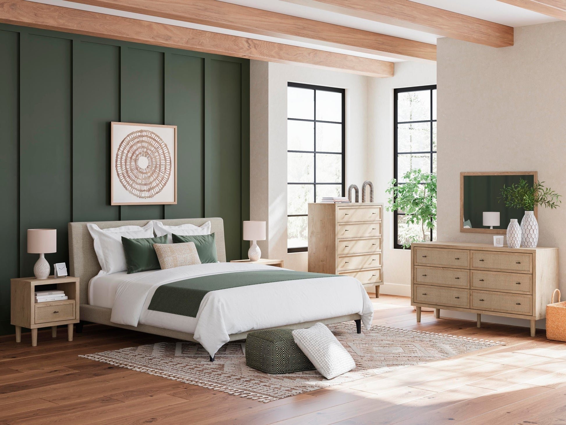 Cielden Cal  Uph Bed W/Roll Slats Signature Design by Ashley®