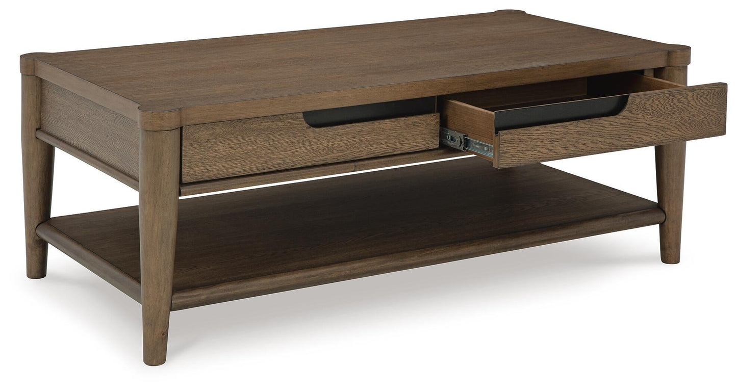 Roanhowe Rectangular Cocktail Table Signature Design by Ashley®