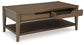 Roanhowe Rectangular Cocktail Table Signature Design by Ashley®