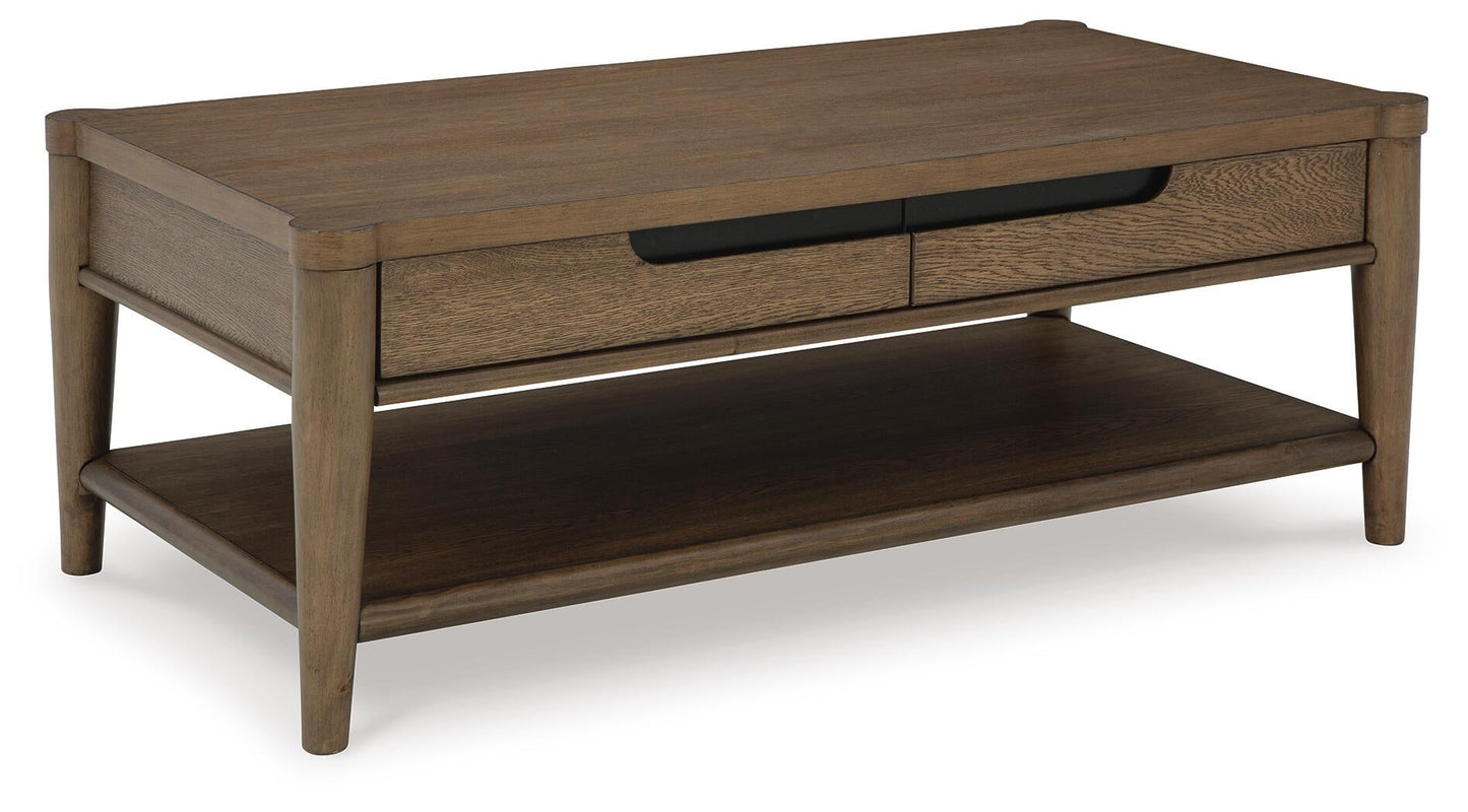 Roanhowe Rectangular Cocktail Table Signature Design by Ashley®