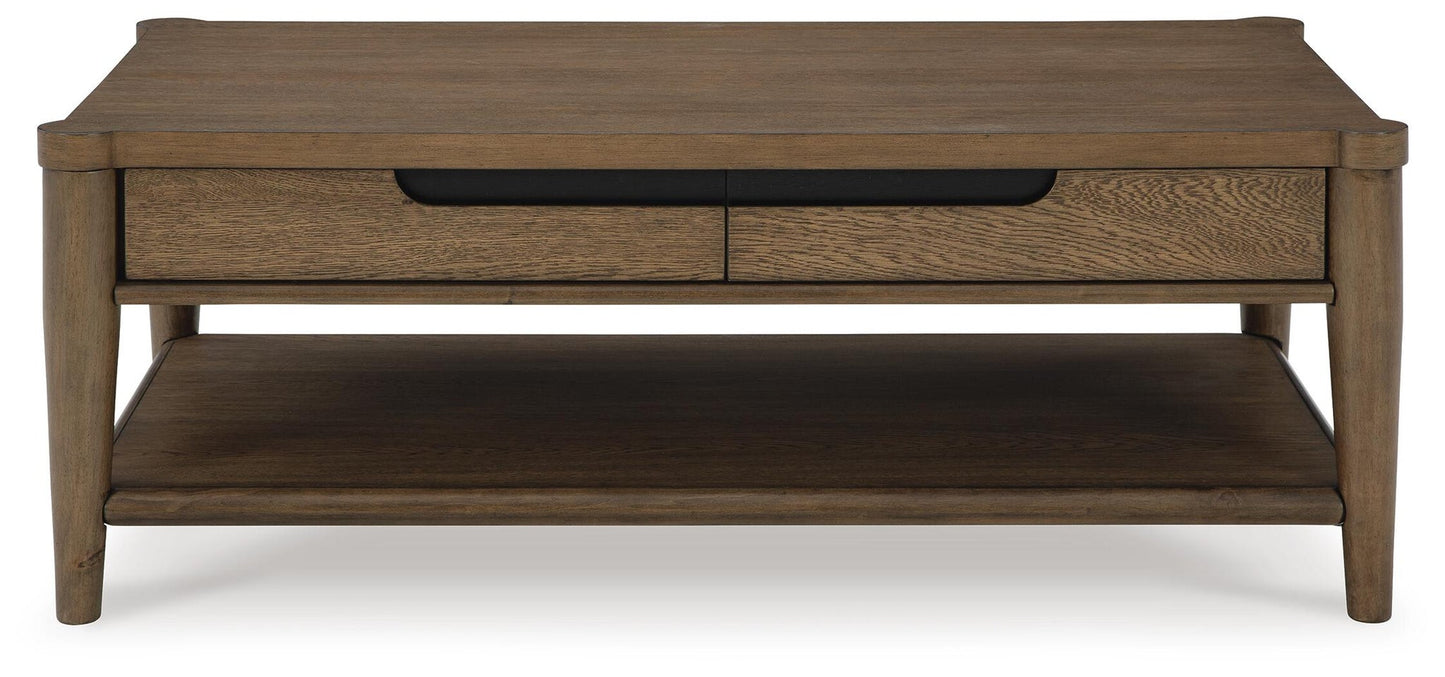 Roanhowe Rectangular Cocktail Table Signature Design by Ashley®