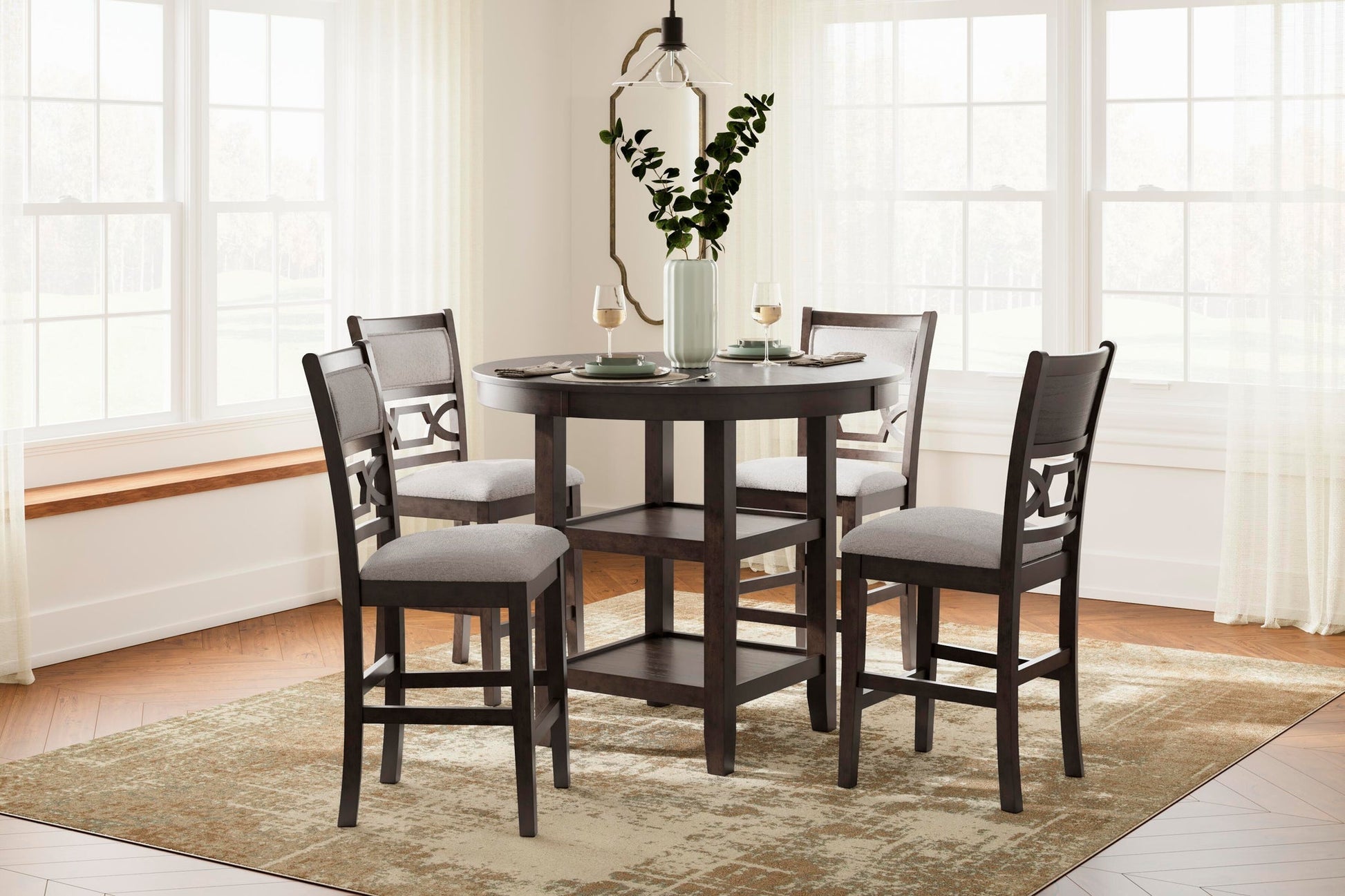 Langwest DRM Counter Table Set (5/CN) Signature Design by Ashley®