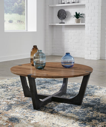 Hanneforth Round Cocktail Table Signature Design by Ashley®