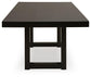 Neymorton RECT DRM Butterfly EXT Table Signature Design by Ashley®