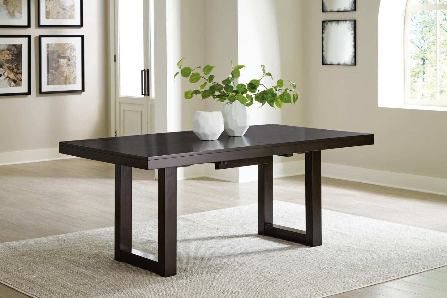 Neymorton RECT DRM Butterfly EXT Table Signature Design by Ashley®