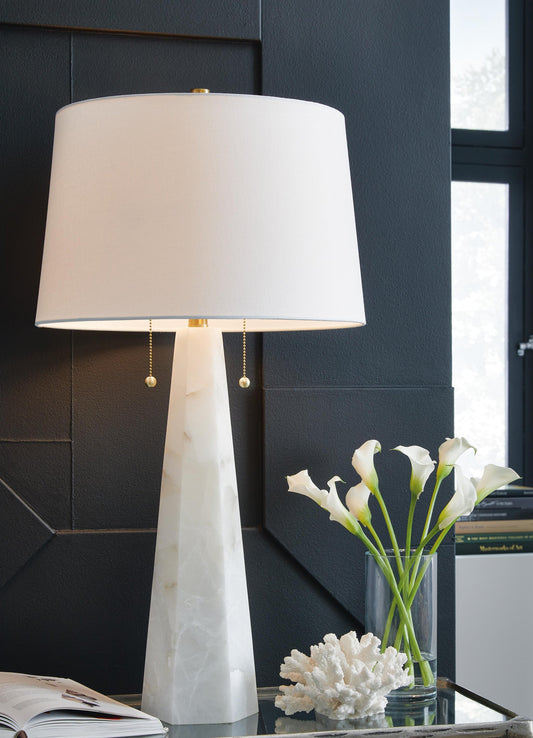 Laurellen Alabaster Table Lamp (1/CN) Signature Design by Ashley®
