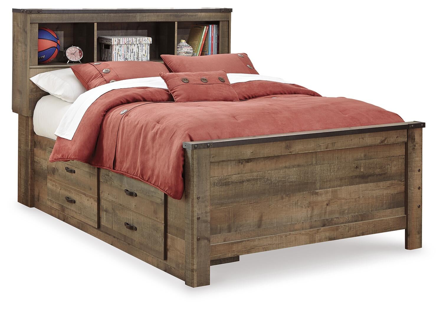 Trinell  Bookcase Bed With 2 Sided Storage Signature Design by Ashley®