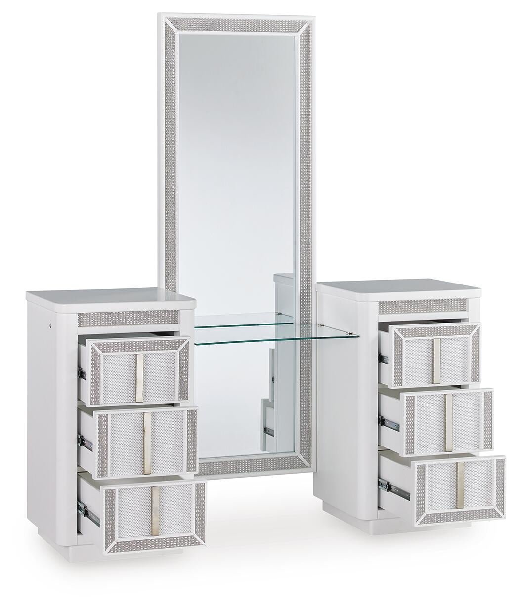 Chalanna Vanity with Mirror Signature Design by Ashley®