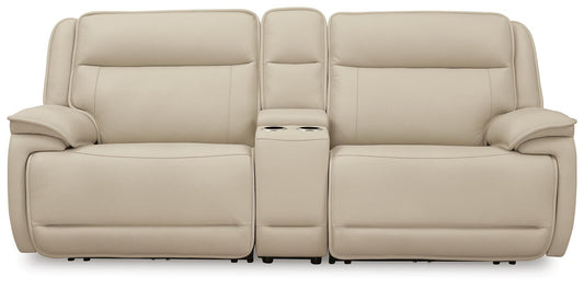 Double Deal 3-Piece Power Reclining Loveseat Sectional with Console Signature Design by Ashley®