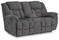 Foreside DBL Rec Loveseat w/Console Signature Design by Ashley®