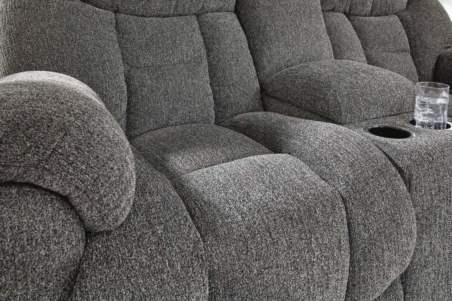 Foreside DBL Rec Loveseat w/Console Signature Design by Ashley®