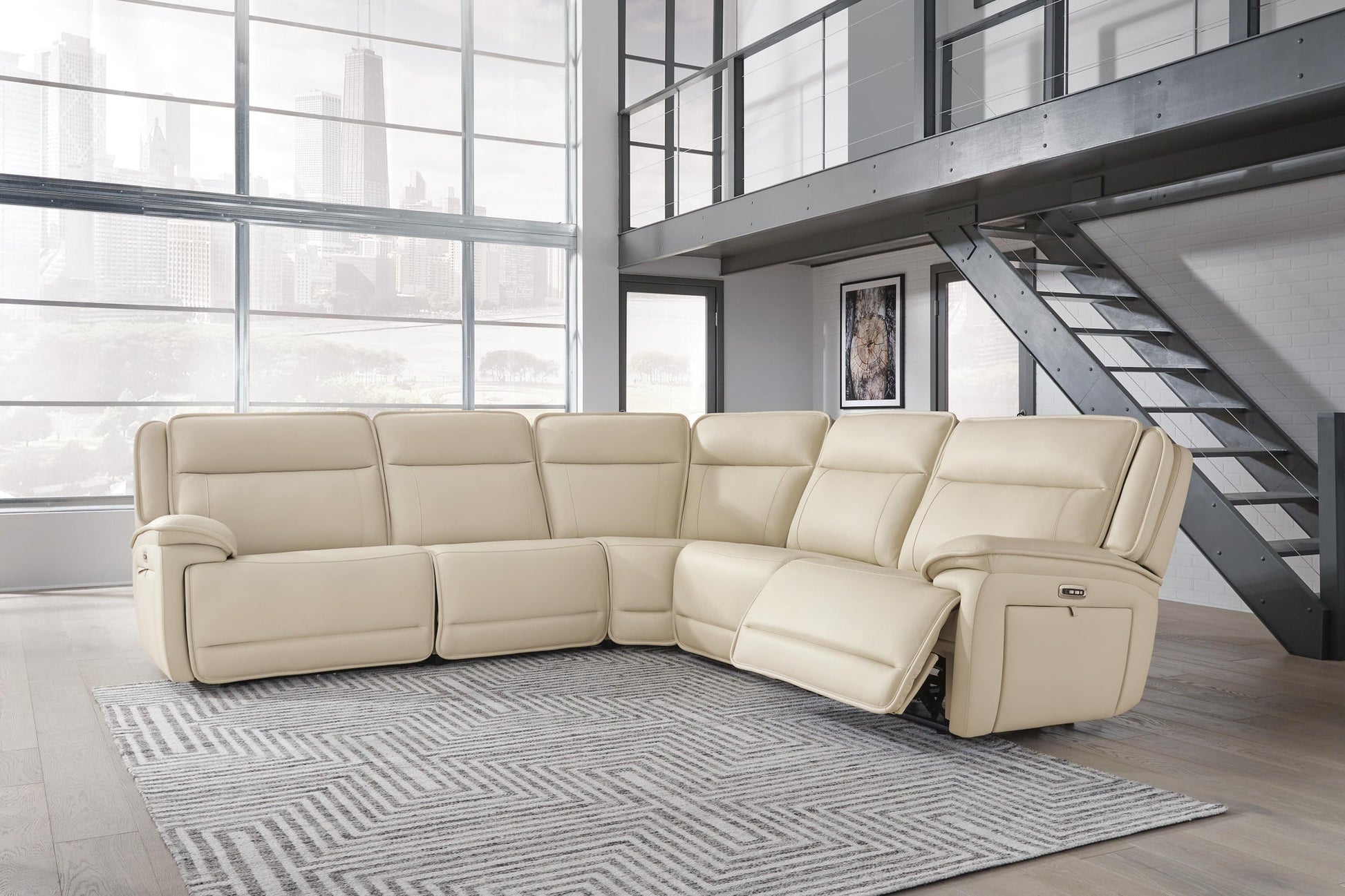 Double Deal 5-Piece Power Reclining Sectional Signature Design by Ashley®