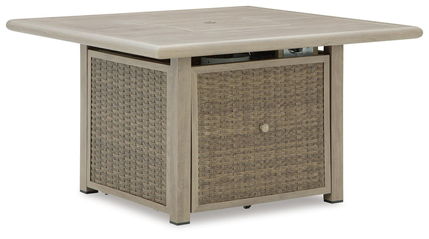 Cliff Trails Square Fire Pit Table Signature Design by Ashley®