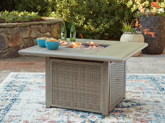 Cliff Trails Square Fire Pit Table Signature Design by Ashley®